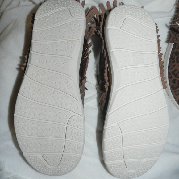 Ariat Hilo Leopard Fringe Leather Cruiser Women's BNWT!!🆕📦⌚🏃💨⚡🚚 - Picture 11 of 16